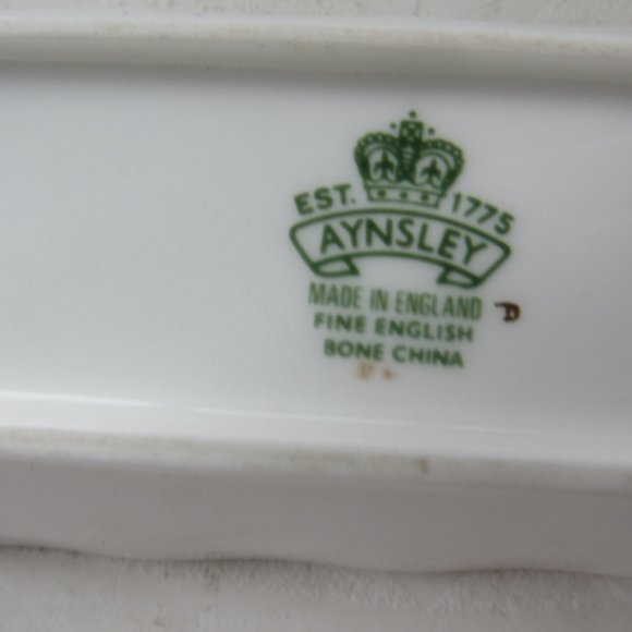 Vintage Aynsley Hand Painted Porcelain Tray - Picture 5 of 5